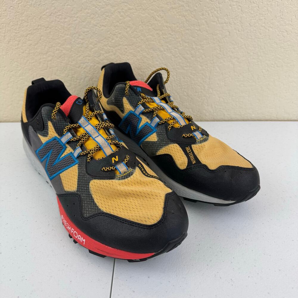 Men's New Balance Fresh Foam Crag Trail V2 Gold/Black (MTCRGLR2), Sz 17